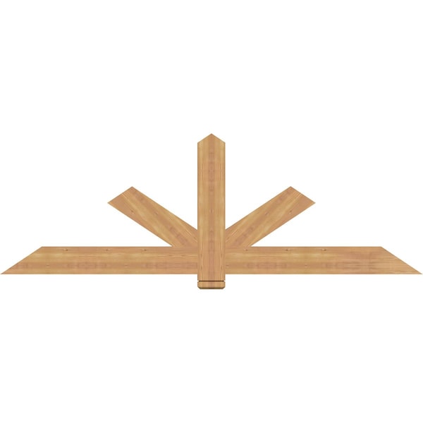 Ekena Millwork Kennewick Timber Gable Bracket, Western Red Cedar, 84"W x 28"H x 1 1/2"D x 5 1/2"F, 8/12 Pitch GBW084X28X0206KEN00SWR - main